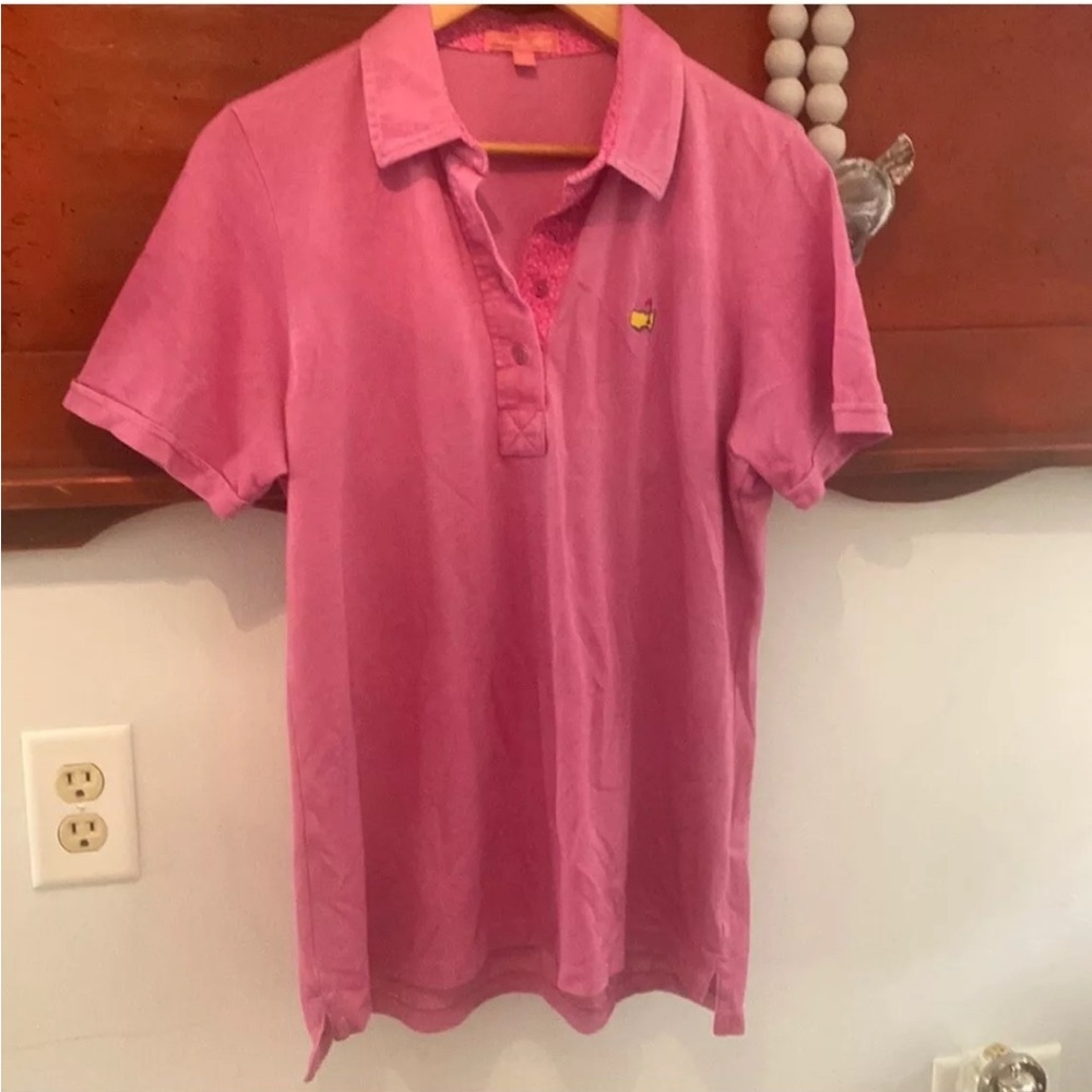 Masters Augusta National Shirt Short Sleeve Polo Womens Large Magnolia Lane #820